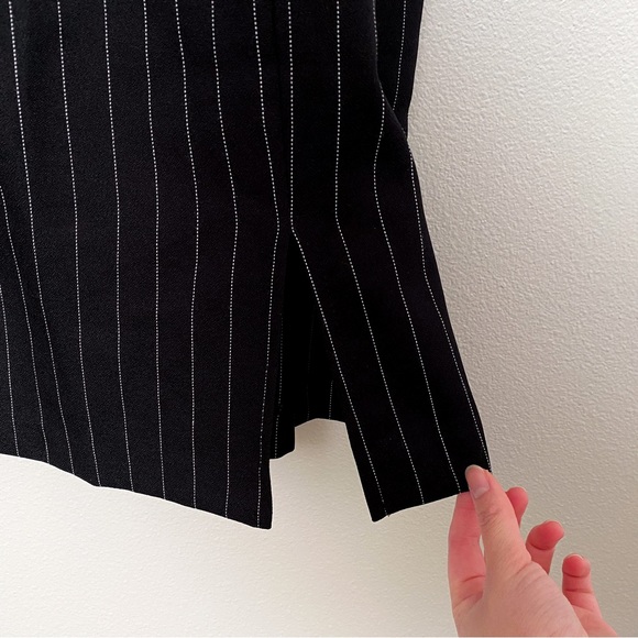 Alyn Paige black pinstripe dress size 5/6 - Picture 7 of 11